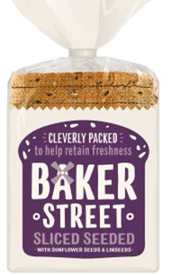 Baker Street Seeded Sliced Bread 500g X 9pcs