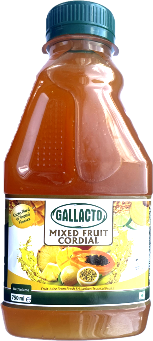 Gallacto Mixed Fruit Cordial 750ml X 6