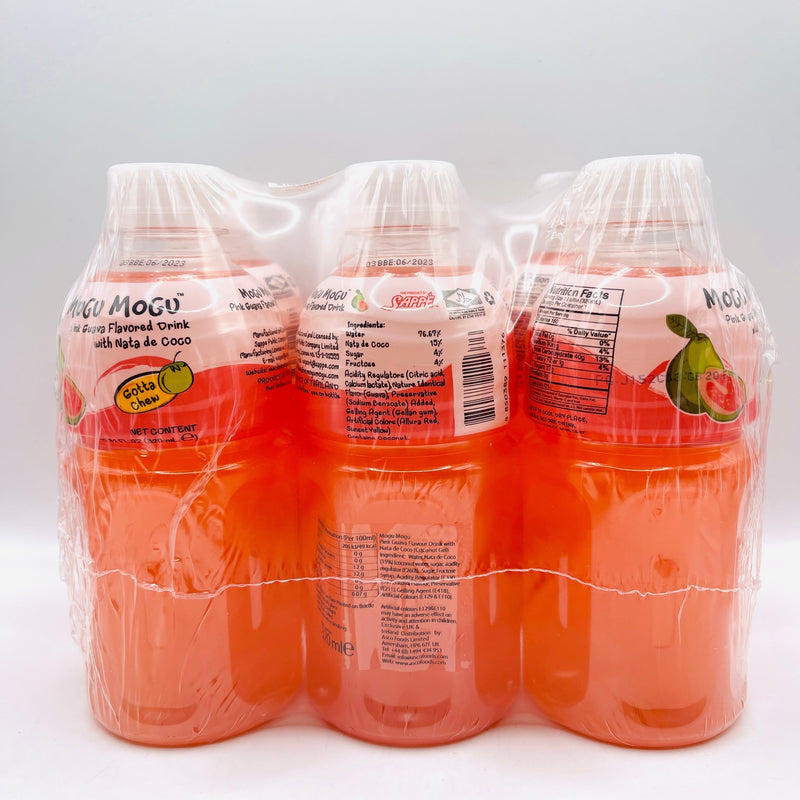 Mogu Mogu Pink Guava flavoured Drink 320ml x 24 Bottles